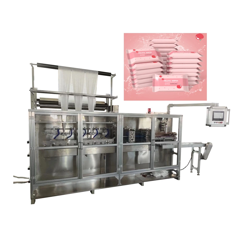 Small Investment Non Woven Tissue Converting Machine Disposable Wet Wipes Manufacturing Machine