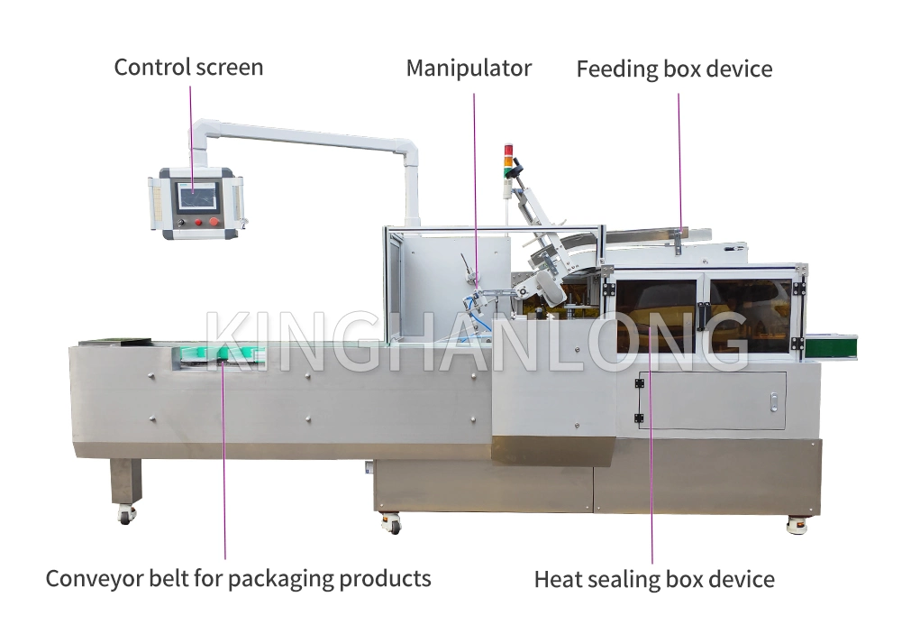 Kitech Automatic Napkins in Glue Sealing Box Sanitary Napkins Pad Tissue Papers Cardcoard Packing Machine