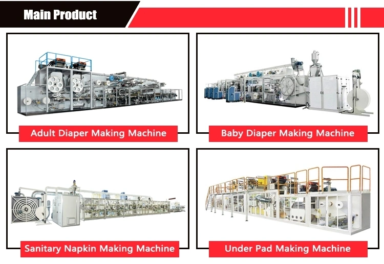 Premium Quality China Fully Automatic Disposable I and T Baby Kids Paper Diaper Making Machine Price