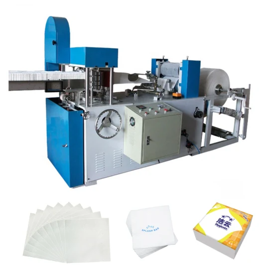 1/4 1/6 1/8 Fold 24X24 27X27 30X30 33X33 38X38 40X40 Cm Serviette Napkin Tissue Paper Making Folding Machine