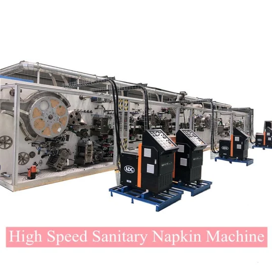 High Speed Fast Easy Type Sanitary Napkin Machine Made in China